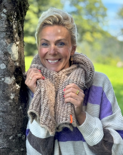 Lene Beier x Lind - LBKrammer Halstørklæde - Sand